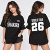 2026 Shakira Lmynl World Tour Printed Cotton T Shirt Unisex Men Women Kids Streetwear Casual Short Sleeve Tops 1pc