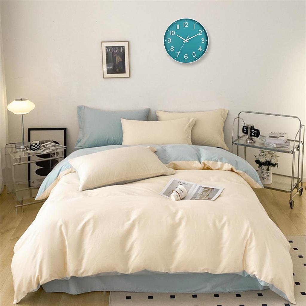 Scandinavian Silent Wall Clock Beige