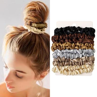 12 unids/set círculo de pelo manchado elegante elástico de moda creativo suave delicado accesorios para el cabello