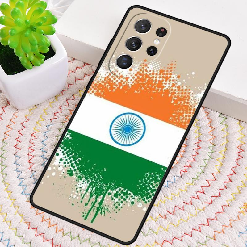 India Indian Flag Silicone Phone Case For Samsung Galaxy Note 10 Pro S26 S25 S24 S23 S22 S21 Plus S25Ultra Capa Cover