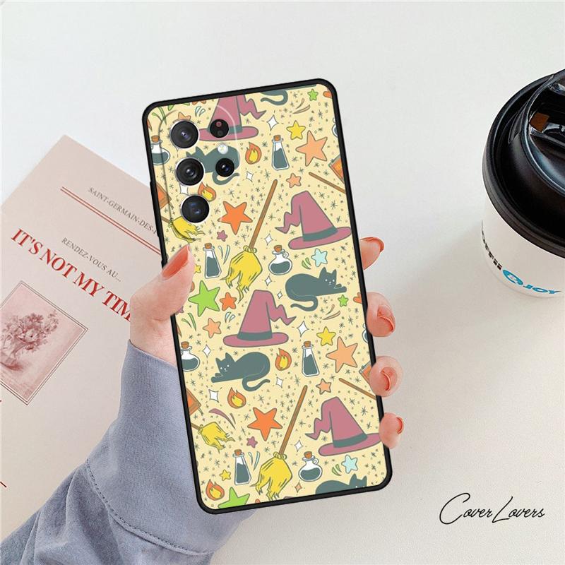 Witch Witchcraft Phone Case For Samsung Galaxy S24 S25 S23 S22 Ultra Note 10 20 Plus S20 S21 FE Cover