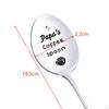 Engraved Stainless Steel Spoon Fathers Day Gifts for Dad Portable Coffee Tea Cooking Utensil
