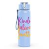 1PC Kindness Always Matters Daisy 750ml Color Plastic Sports Water Bottle Leakproof Flip Straw Lid Suitable for Sports Office Home Use