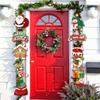 Christmas Decoration Cross Border New Design Party Door Hanging Ornament Banner for Holiday Home Decor Festival Party Supplies