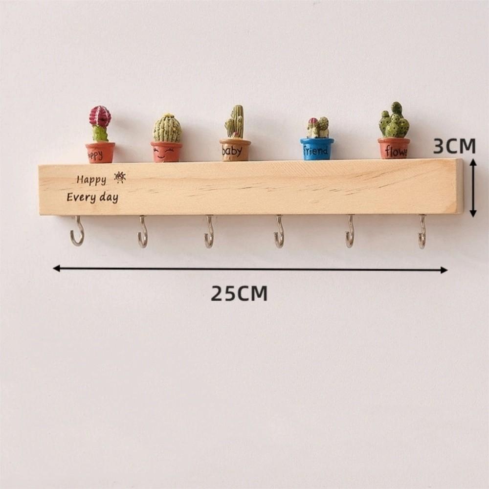 

Настенная стойка для хранения ключей у входа, бытовой настенный крючок для ключей у входа, без сверления, настенная полка из массива дерева для хранения ключей