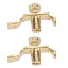 2PCS Metal String Tune Adjuster Golden Color Cello Tuner  For String Instruments