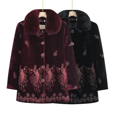 NEW Grandma Cotton-Padded Jacket Middle and Long Morher Winter Coats Women Velvet Padded Hooded Cotton Jackets Thick Warm PARKA