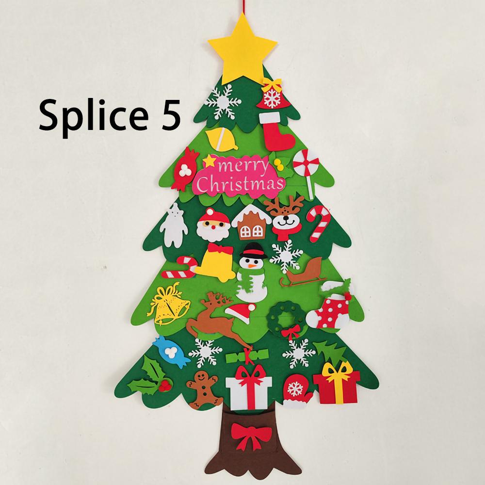 DIY Filt Juletre Julepynt til Hjemmet Navidad 2025 Nyttår Julepynt Julenissen Jul Barnas Gaver