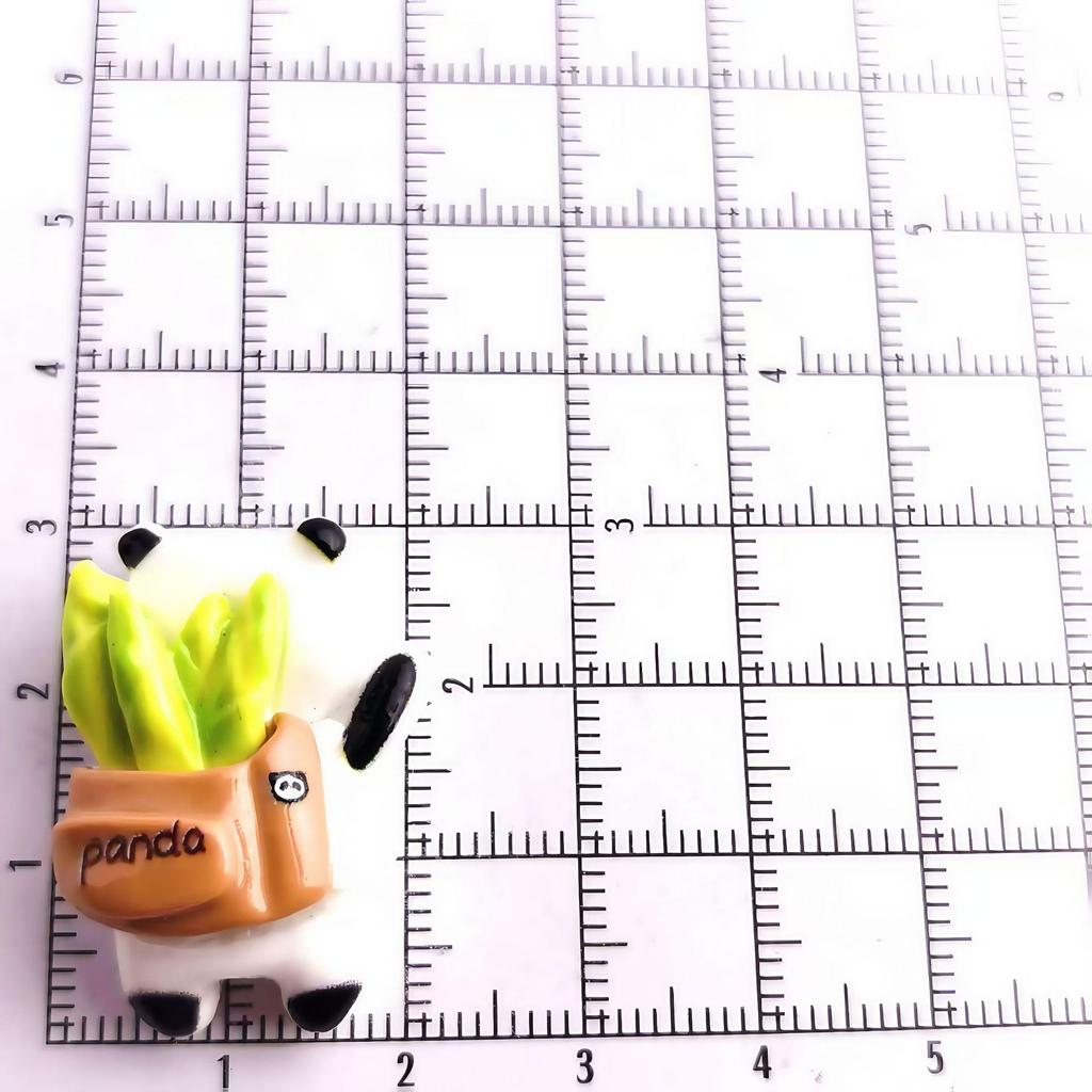 Panda Green Bamboo Shoots Glossy Resin DIY Jewelry Accessories