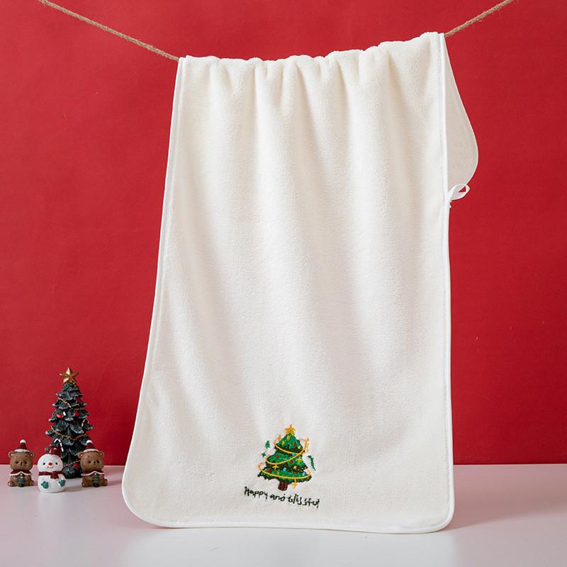 Holiday Festive Absorbent Cleaning Cloths With Embroidered Design For Gift Exchange