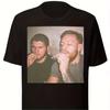 New T-Shirt Showcasing A Funny Design of Khabib and Conor It Comes In Black with A Crew Neck Short Sleeves This Playful Design