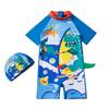 Children's Cartoon One-Piece Swimsuit - Quick-Dry, Sun Protection for Boys