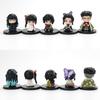 Anime Q-Version Dämonentöter Sitzende Geisterpuppe Tanjiro Nidouzi Inosuke Zenizu Figur Actionfigur Filmmodell Spielzeugpuppe