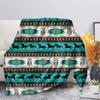 Bohemian Blanket Flannel Blanket Tribal Print Blanket Camping Bed Outdoor Sofa Office Blanket