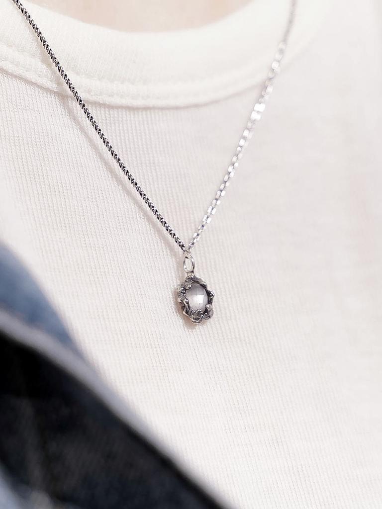 Harang Hr 207N_Grey Moonstone Necklace