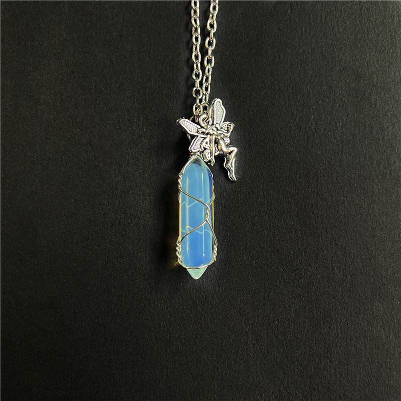 Fashion Fairy Wing Pendant Necklace With Alloy Chain For Women And Men