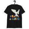 Peace & Love For Ukraine White Dove Of Peace Classic Fit T-Shirt