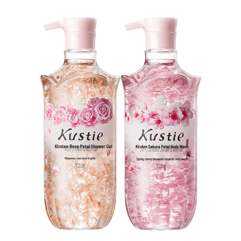 Kustie Rose & Cherry Blossom Petal Shower Gel