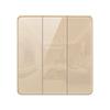 86mm Tempered Glass Wall Switch Socket Panel EU French UK Standard USB Charging Port 1/2/3/4 Gang Push Button Rocker Switch