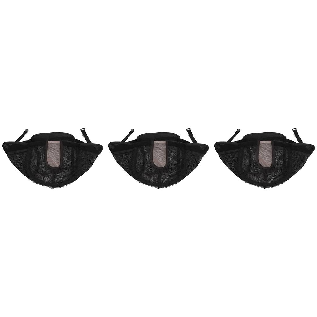 3Pcs Wig Caps Soft Breathable Flexible Nylon Dome Stocking Wig Cap for Making Wigs Women Men