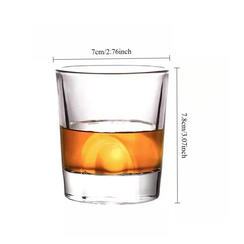 Thumb Glasses Whisky Glasses European Spirits Glasses Thickened Beer Glasses Water Glasses Western-style KTV Bars Wine Glasses 1pcs