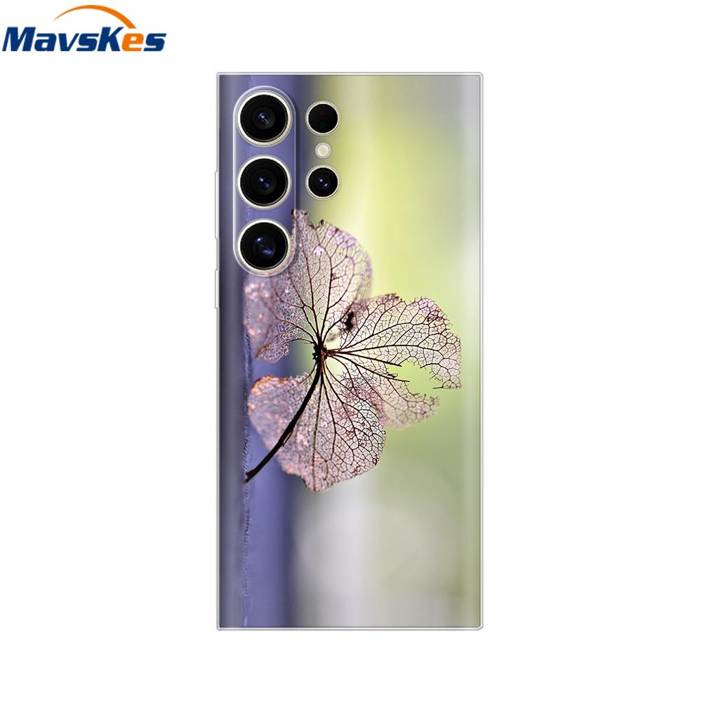 S24 Casing For Samsung Galaxy S24 Ultra Case Fashion Soft Clear TPU Phone Case Fundas For Samsung S24 FE S24Plus S24Ultra Cover