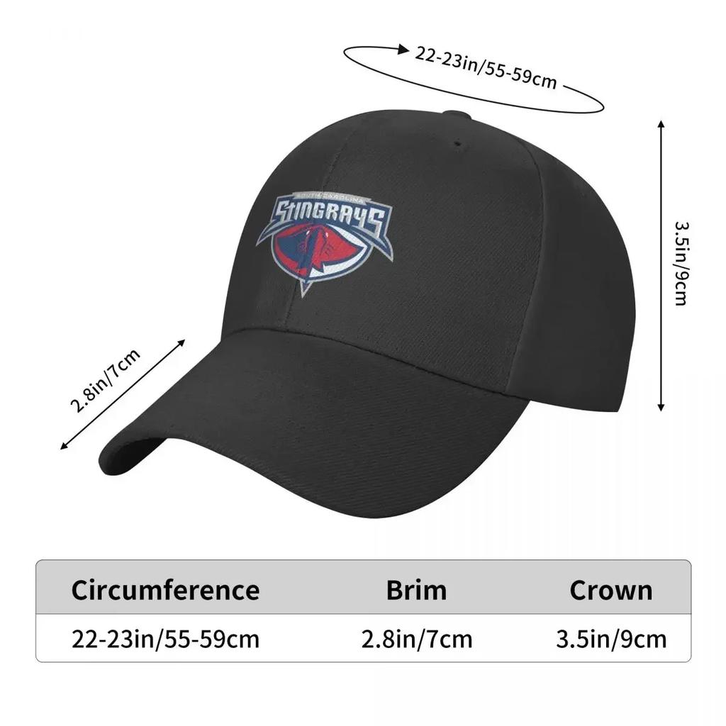 Printed Bonnet South Carolina Stingrays Baseball Cap Golf Hat Dad Hat Funny Hat Sports Cap Female Men's