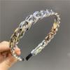 Chain Hollow Headband Light Luxury Metal Hairband Fashion Women's Hair Accessories