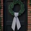 Christmas Wreath Enhancement 2Pcs Fall Thanksgiving Striped Belt Farmhouse Ribbon Durable Decor DIY Craft Monogram Outdoor Indoor Autumn Striking