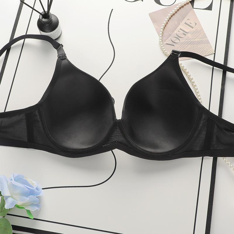 European and American Leopard Print Big Breasts with Underwire Bra Sexy Push-up Large Size Underwear