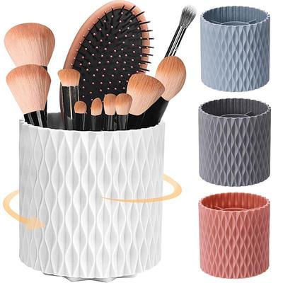 Porta pennelli per trucco da 1 pezzo Organizzatore rotante a 360 ° 5 slot Porta pennelli per cosmetici Porta pennelli per trucco Portapenne per Vanity XYZ