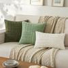 Solid Color Corduroy Pillow Cover Textured Plush Pillowcase Modern Pillowslip  Living Room