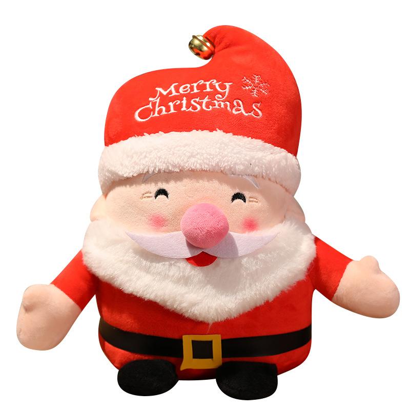 Cartoon Santa Claus Doll Plush Toy Christmas Deer Doll Children'S Soothing Ragdoll Christmas Gift