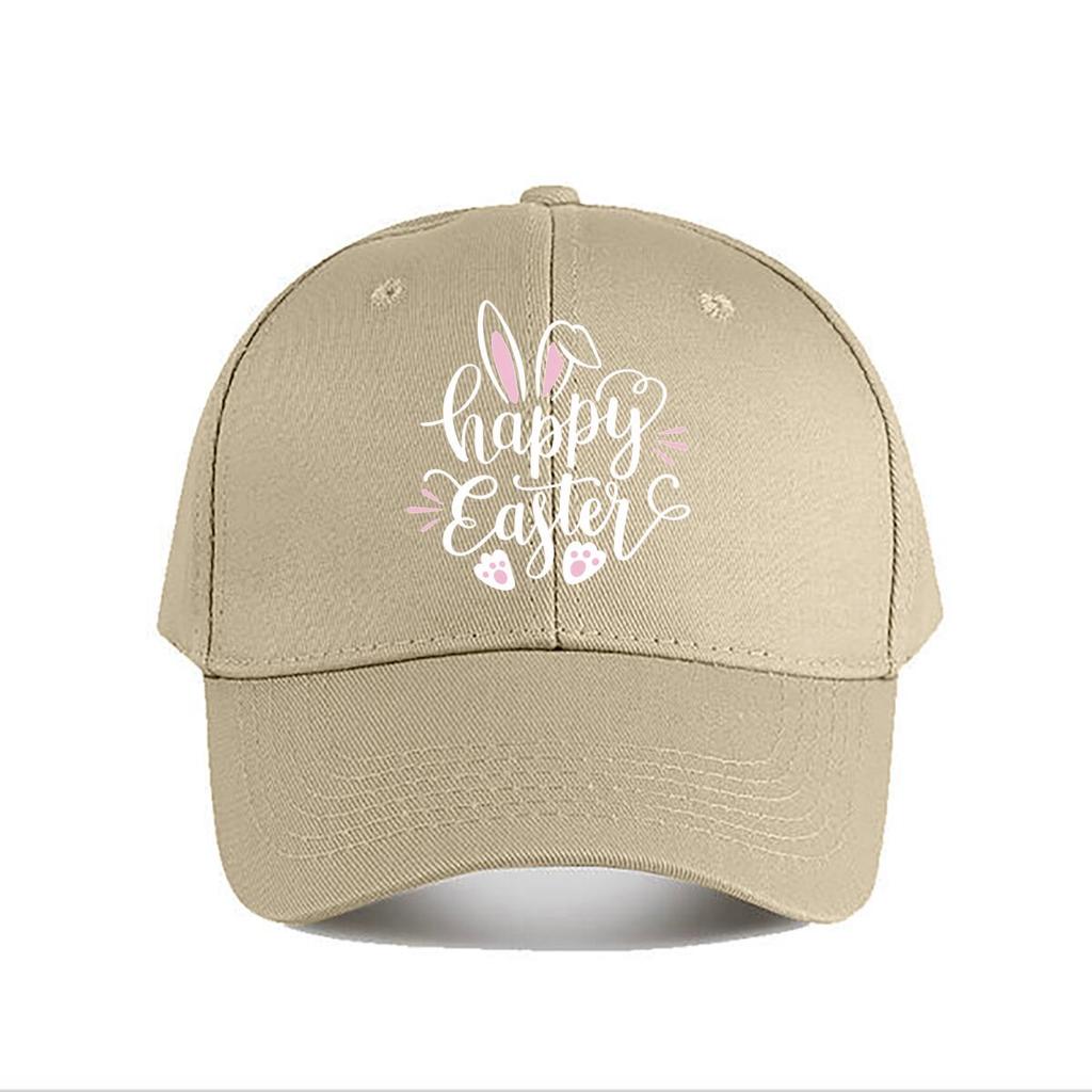 Happy Easter Bunny Ears Claw Decor Sticker Baseball Cap Fashion Unisex Sunhat Womens Outdoor Sports