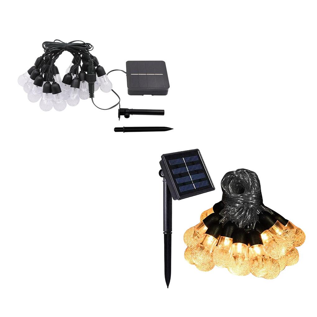 30LED Beads Solar Powered Light Strings Garden Waterproof LED Holiday Lighting Rechargeable RGB Lamp Home Decorative Lighting