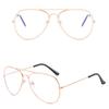 PC Metal Frame Glasses Transparent Business Reading Eyewear 3 Color Anti Blu-ray Glasses  Men