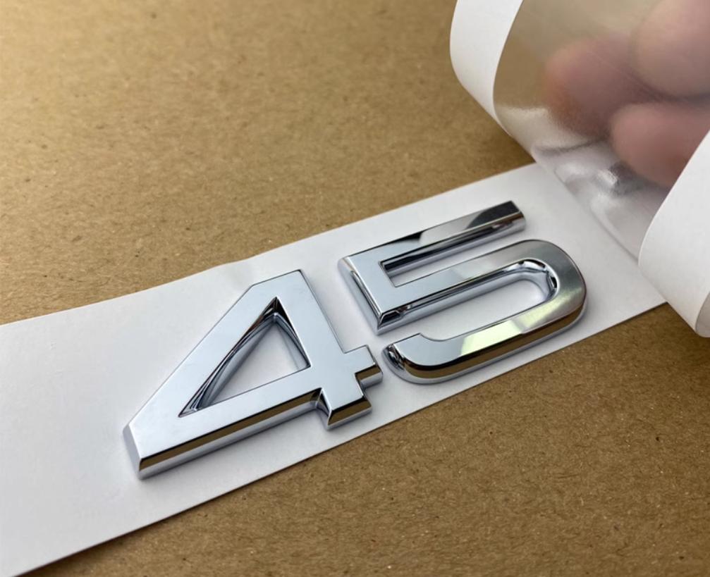 3D 1.9 2.0 2.5 3.0 4.0 TDI Car Trunk ABS Badge Emblem Rear Tailgate Fender Door Adhesive Badge For Audi A4 A5 A6 A7 A8 Q3 Q5 Q7