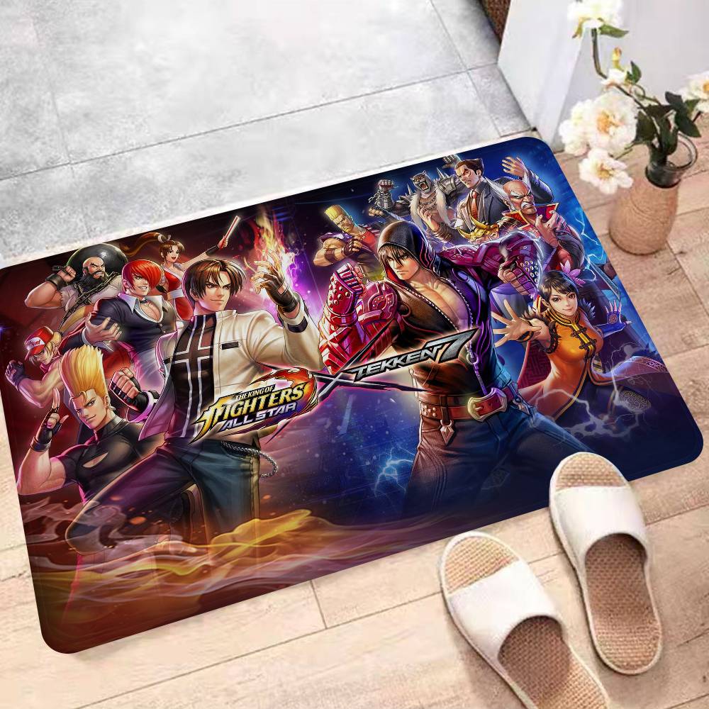 Fighting Game K-King Of F-Fights Floor Mat Rectangle Anti-slip Home Soft Badmat Front Door Indoor Outdoor Mat Hotel Decor Mat