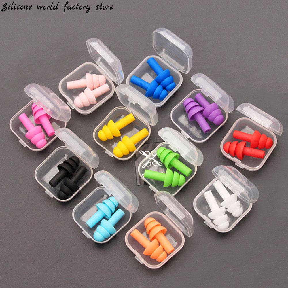 Silicone World Silicone Ear Plugs Sound Insulation Ear Protection Anti Noise Sleeping Snoring Noise Reduction swimming Earplugs