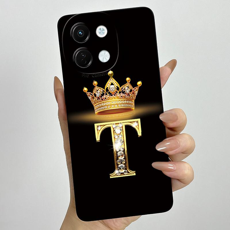 For Tecno Spark 30 5G Case KL8 Phone Cover Crown Letter Soft Silicone Funda for Techno Spark 30 5G Back Shell Spark30 5G Bumper