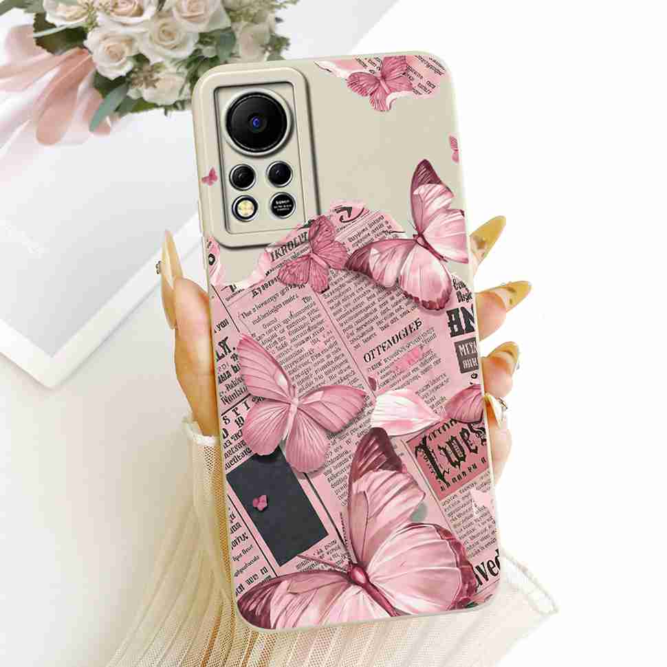For Infinix Hot 11s NFC Case Beautiful Butterfly Flower Back Cover For Infinix Hot 11 S 11s NFC 11SNFC Protection Cases Funda
