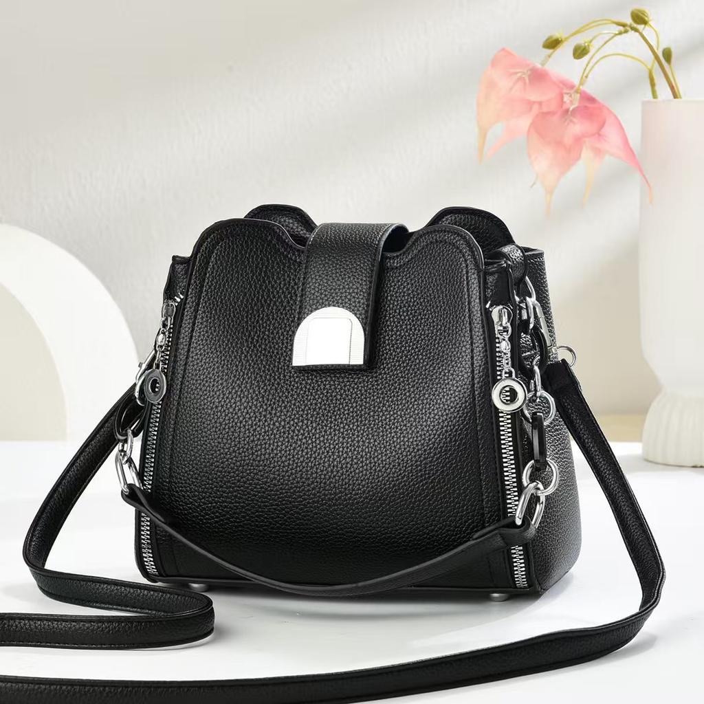 Fashion bucket bag New messenger bag Women's versatile shoulder women's bag Casual handbag