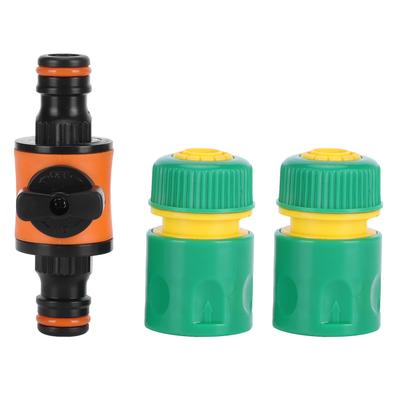 3 stk /sett Amerikansk type På/Av kuleventil Hageslange Hurtigkoblinger Slangereparasjonssett G1/2