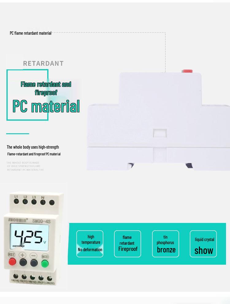 KT Phase Loss Protector: Three-Phase 380V Motor & AC Phase Loss, Undervoltage, Overvoltage, Open Phase, Wrong Phase, and Sequence Protection Relay