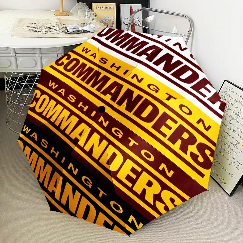 Washington Commanders Map Umbrella Folding umbrella, automatic umbrella 8-Frame for Travel, camping Use Gift for Halloween Christmas