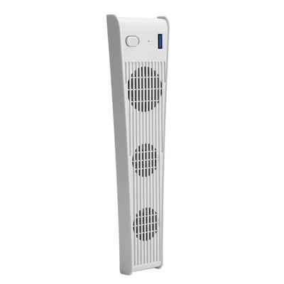 Game Console Cooling Fan for PS5 USB Cooler with 3 Fans for PS5 DECDROM Game Host(White )