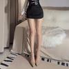 Oily Bright Dots Seamless Stockings For Women Sexy Ultra Slim Over The Knee Black Silk Long Tube Hold-Ups Aurora Stockings