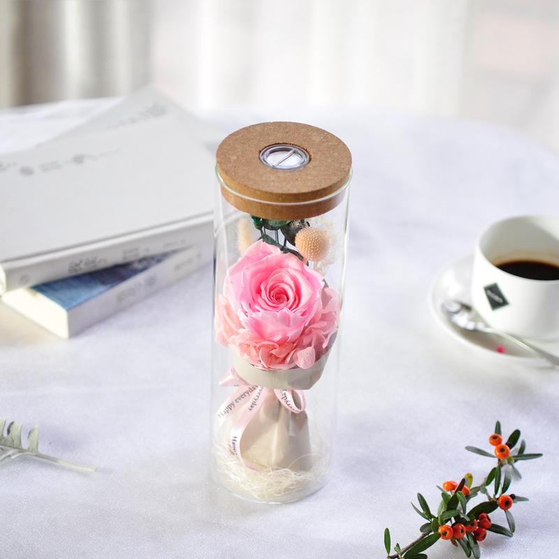Luminous Rose LED Wishing Bottle Gift Box for Teacher's Day & Mid-Autumn Festival