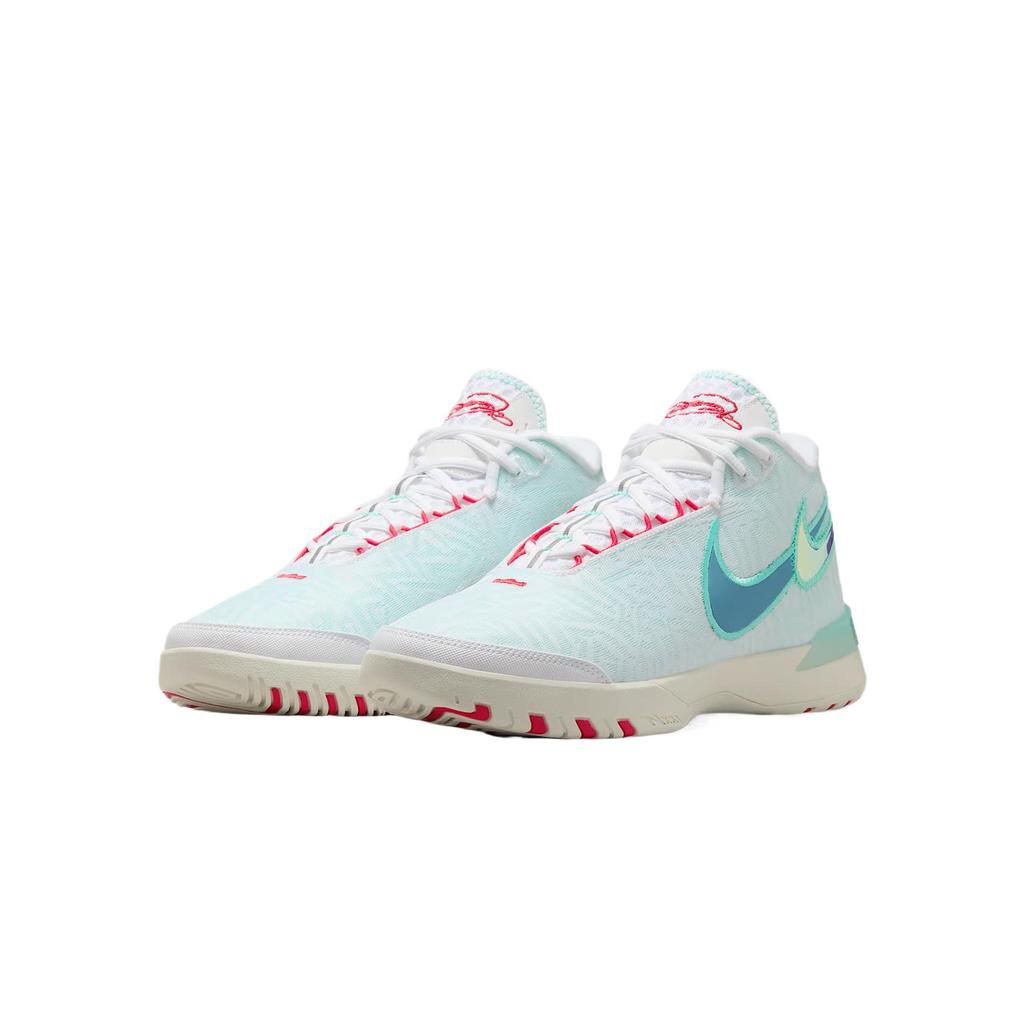 Nike LeBron NXXT Genisus EP White Aurora Green Siren Red Aegean Storm HF0711-101