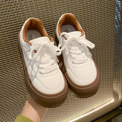 Women's Shoes New Spring and Autumn Platform White Shoes Women's Bread Shoes White Shoes Board Shoes Women